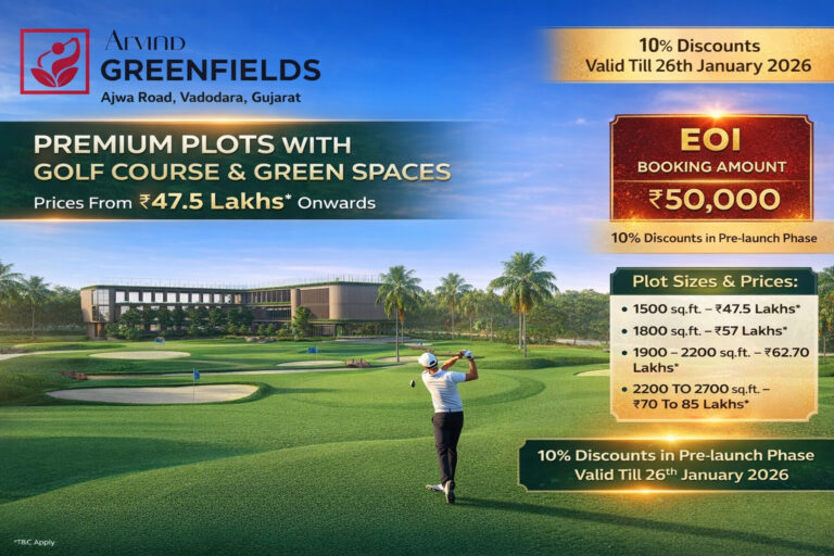 Arvind greenfield vadodara golf banner