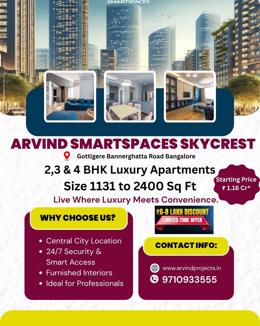 Arvind skycrest bannerghatta road
