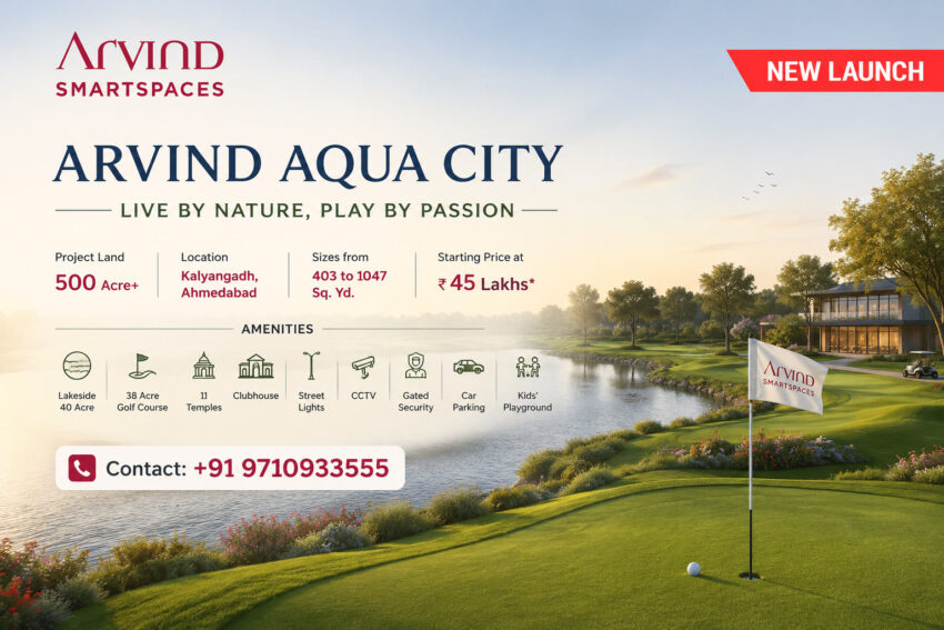 Arvind aqua city kalyangadh ahmedabad plots new launch