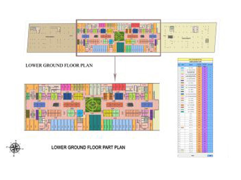 Spectrum Metro retail floor plan Map
