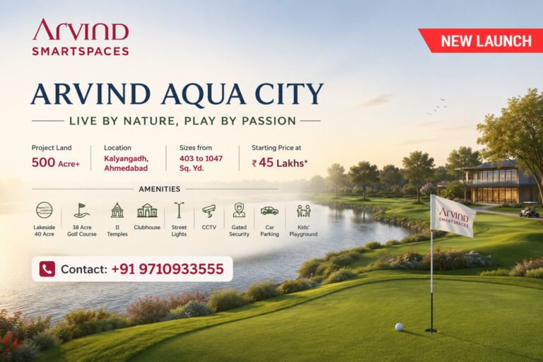 Arvind aqua city kalyangadh ahmedabad plots new launch