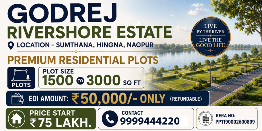 Godrej rivershore estate nagpur own premium plots 99